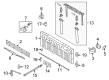 Ford F-150 Heritage Rear Door Striker Diagram - 4L3Z-99404A42-AA