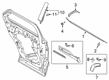 2023 Ford Explorer Door Moldings Diagram - LB5Z-78255A34-A