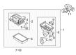 2010 Ford Explorer Air Duct Diagram - 6L2Z-9B659-AA