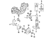 1984 Ford Tempo Wheel Bearing Dust Cap Diagram - B5A-1131-A