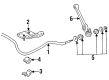 1995 Ford Aspire Sway Bar Bracket Diagram - F4BZ5486A