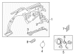 2003 Lincoln Town Car Fuel Filler Housing Diagram - 6W1Z-5427936-A