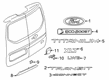 Ford E-350 Club Wagon Emblem Diagram - F85Z-1542528-C