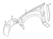 Lincoln Mud Flaps Diagram - 3C5Z-16A550-AAA