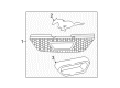 1999 Ford Mustang Grille Diagram - XR3Z-8200-AA