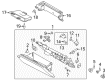 Ford Mustang Glove Box Diagram - KR3Z-63060T10-BD