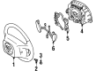 1998 Ford Crown Victoria Steering Wheel Diagram - F8AZ-3600-AAZ