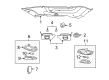 2006 Ford Freestar Interior Light Bulb Diagram - DOZZ-13466-A