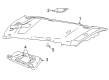 Lincoln Aviator Sun Visor Diagram - 4C5Z-7804105-AAA