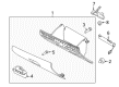 2012 Lincoln MKZ Glove Box Diagram - AH6Z-54060T10-AC