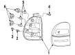 1998 Mercury Mountaineer Light Socket Diagram - F58Z-13411-A