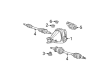 2003 Ford Mustang Axle Support Bushings Diagram - 1R3Z-4B424-AA