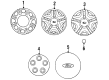 1997 Lincoln Continental Wheel Cover Diagram - F6DZ-1130-CA