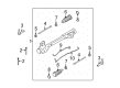 2009 Lincoln MKS Tie Rod End Diagram - 8A5Z-3A130-A