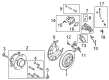 2022 Ford Maverick Brake Backing Plate Diagram - JX6Z-2C028-A