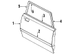 1989 Lincoln Town Car Door Moldings Diagram - EOVY5420555A