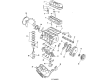 1992 Ford Tempo Crankshaft Thrust Washer Set Diagram - D5DZ-6333-A