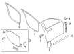 Ford Taurus Weather Strip Diagram - AG1Z-5420758-A