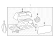 Ford Car Mirror Diagram - CT4Z-17683-AA