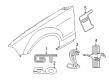 Ford Mustang Emblem Diagram - BR3Z-16098-A