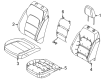 2021 Ford Bronco Sport Seat Cushion Diagram - M1PZ-78632A23-A