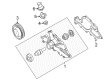 2002 Mercury Sable Water Pump Gasket Diagram - F58Z-8507-A