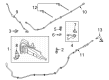 2022 Ford Bronco Sport Wiper Pivot Diagram - M1PZ-17566-A