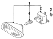 1999 Mercury Tracer Fog Light Diagram - F7CZ15200AE