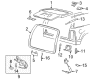 2005 Mercury Mountaineer Lift Support Diagram - 4L2Z-78406A10-BA