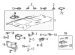 Lincoln MKT Sun Visor Diagram - CE9Z-7404105-AE