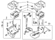 2015 Ford F-350 Super Duty Battery Tray Diagram - CC3Z-10732-A