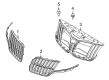 Lincoln Grille Diagram - DE9Z-8200-BA