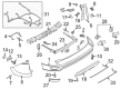 Ford Transit-250 Parking Assist Distance Sensor Diagram - CV6Z-15K859-A