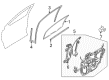 Ford Taurus X Window Run Diagram - 8F9Z-7421596-A