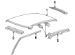 1998 Ford Crown Victoria Weather Strip Diagram - XW7Z-5451822-BA