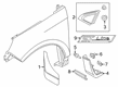 Ford Edge Mud Flaps Diagram - FT4Z-16A550-AA