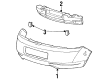 2002 Mercury Cougar Bumper Diagram - 1S8Z-17K835-BA