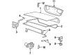 2000 Lincoln Town Car Tailgate Latch Diagram - XW1Z-5443200-BB