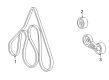 2003 Ford Excursion Drive Belt Diagram - 3C7Z-8620-AC