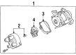 Ford Aspire Distributor Cap Diagram - F4BZ12106A