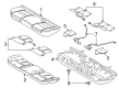 2018 Lincoln Continental Seat Cushion Diagram - GD9Z-58632A23-G