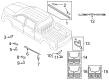 Ford F-150 Lightning Mud Flaps Diagram - VPL3Z-16A550-A