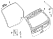 Lincoln Trunk Lid Lift Support Diagram - 7A1Z-78406A10-B