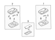 2008 Mercury Mariner Dome Light Diagram - YL8Z-13776-AA