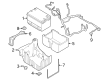 Ford F-350 Super Duty Battery Tray Diagram - PC3Z-10732-A