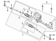 Ford SSV Plug-In Hybrid Rack And Pinion Diagram - KG9Z-3504-H