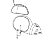 1999 Lincoln Navigator Car Mirror Diagram - F85Z-17682-AAA