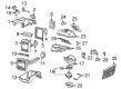 2005 Ford Thunderbird Blower Control Switches Diagram - 1W6Z-19980-AA