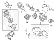 Ford C-Max Steering Column Cover Diagram - CJ5Z-3530-CA