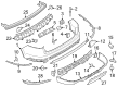 2022 Lincoln Aviator Bumper Diagram - LC5Z-17810-AAPTM